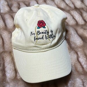 Disney Yellow and Red Hat with Embroidered Design